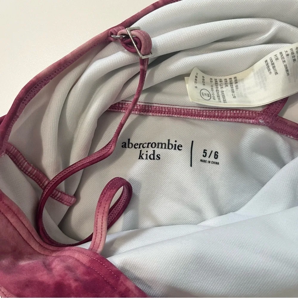 Abercrombie Kids Tie Dye One Shoulder Cutout One Piece Swimsuit Size 5/6